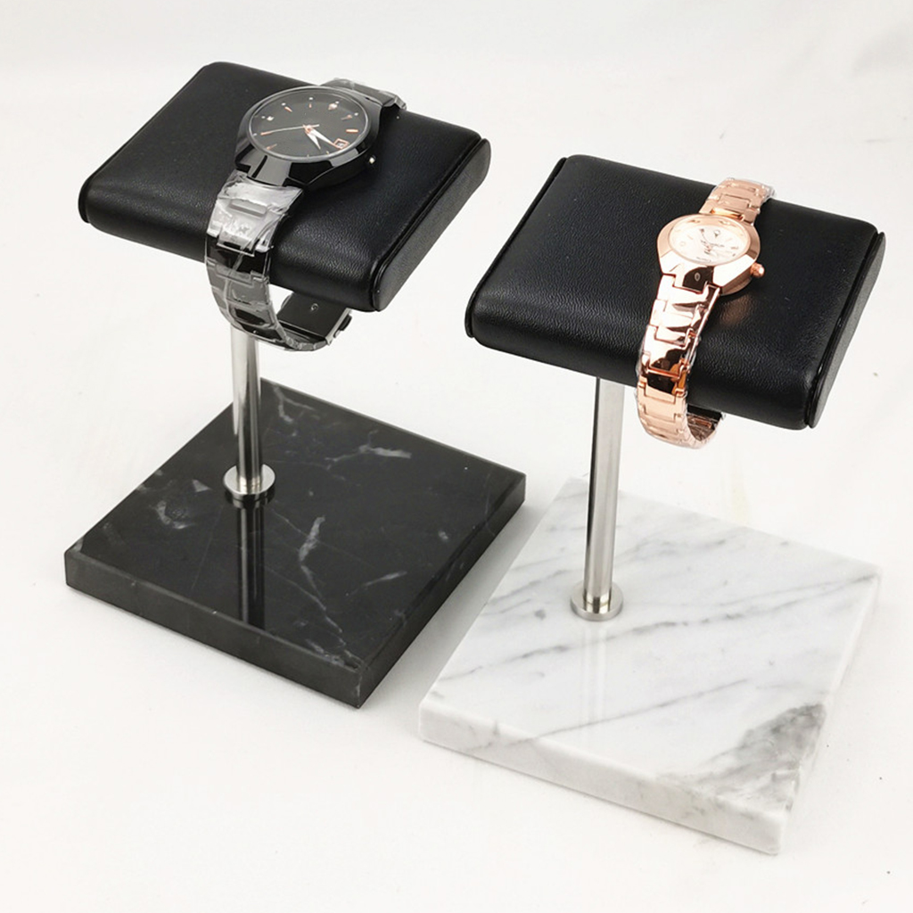 Jewelry Store For Watches - Draagbare Pu Leather & Marmer Horloge