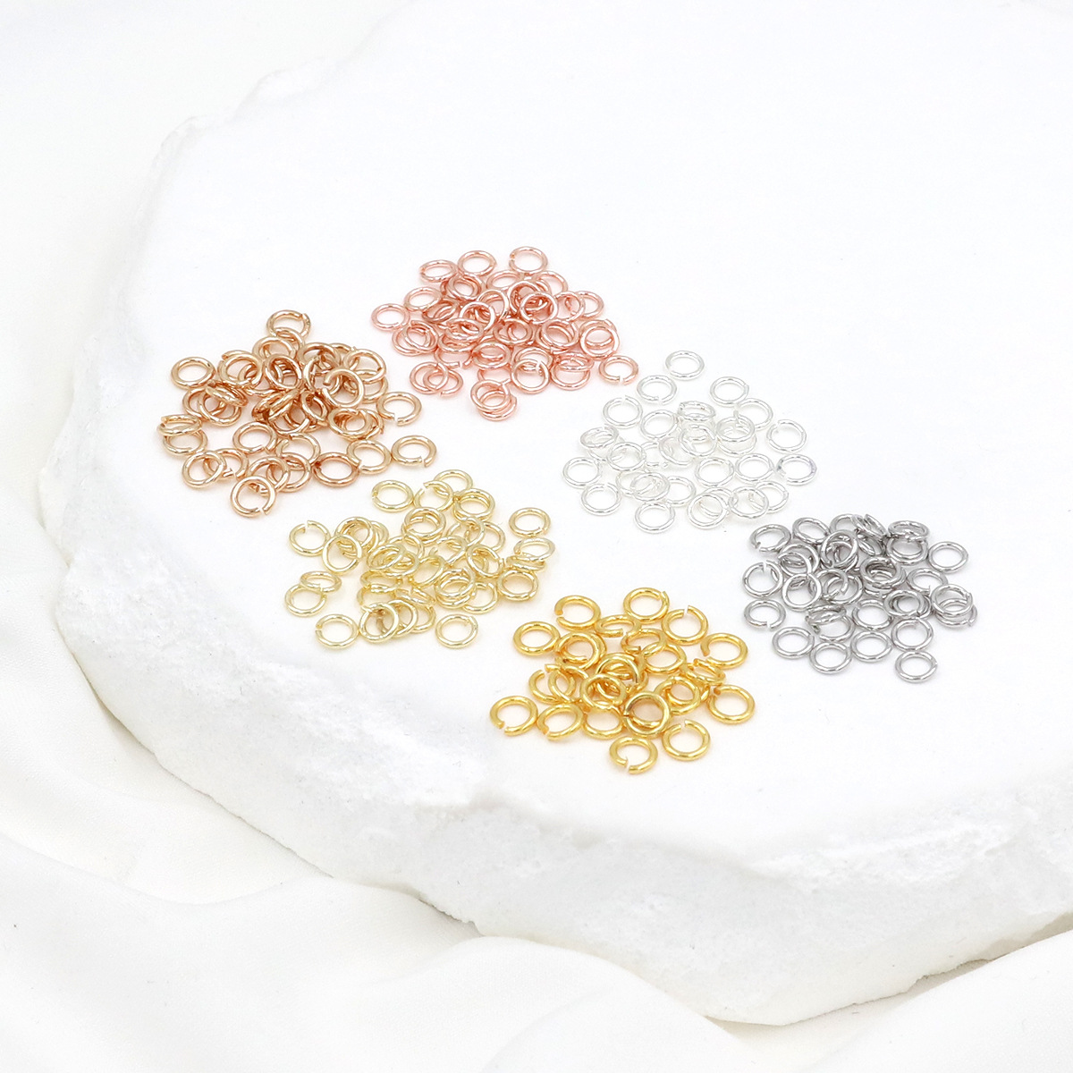 Sterling Silver Ring - Een pakket 925 zilveren open ringetjes