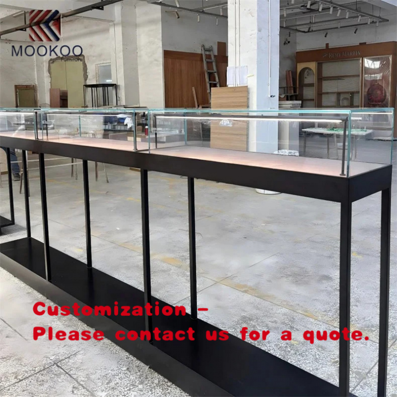 Jewelry Store For Watches - Aanpasbare glazen display met metalen frame