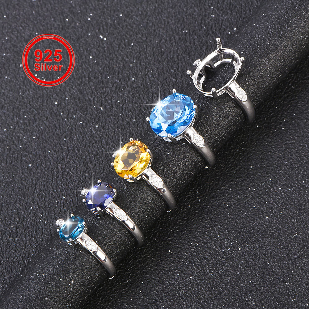 Sterling Silver Ring - 5x7-12x16mm Ring Blank 925 Sterling Zilver