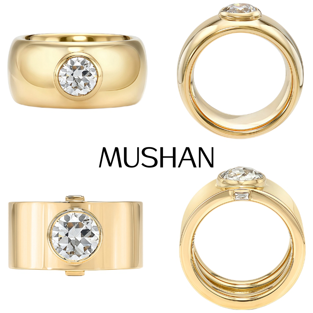 Sterling Silver Ring - MUSHAN Op maat gemaakte sieraden 925