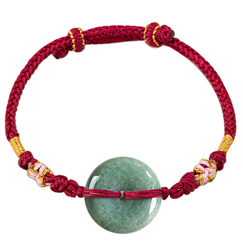 Jewelry & Watches Spółka Z Ograniczoną Odpowiedzialnością - Groene Myanmar Jadeïet Donut Armband Designer