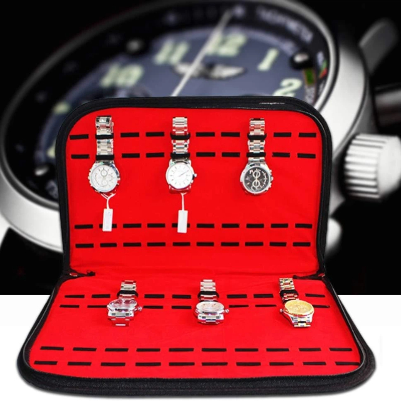 Jewelry And Watches Box - 20 slots horloge-opbergtas Handig reishorlogetasje Herenhorlogedoos