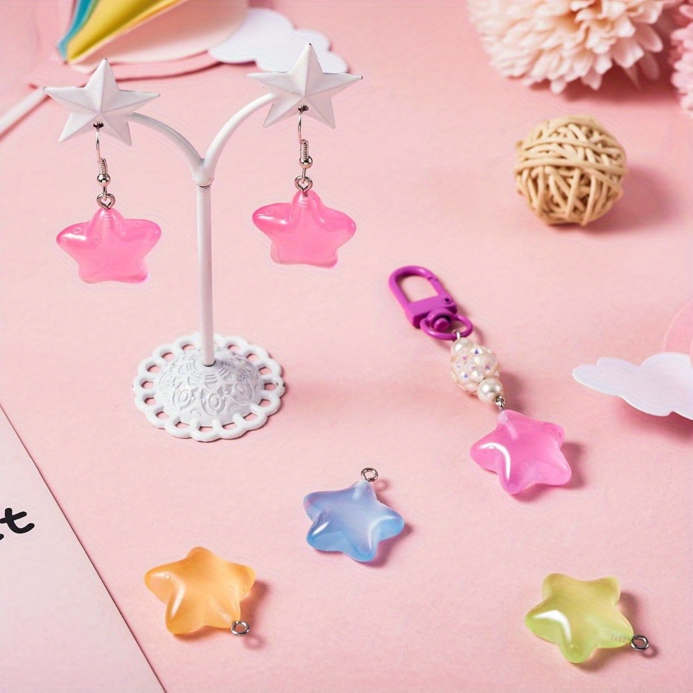 6/24/40 stuks gemengde kleur l - Moon Star Earrings recensie en prijs