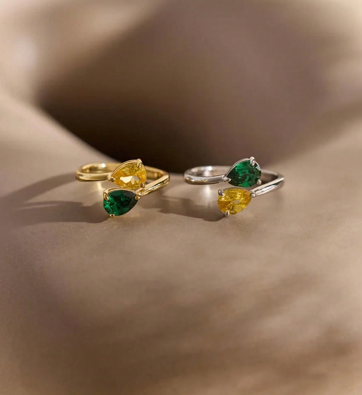 Lateefah op maat gemaakte ring - Birthstone Ring Set recensie en prijs