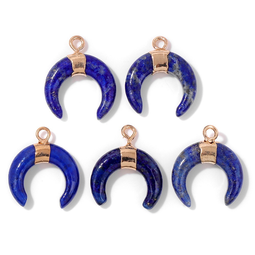 5 Stks/partij Lapis Lazuli Ste - Moon Star Earrings recensie en prijs