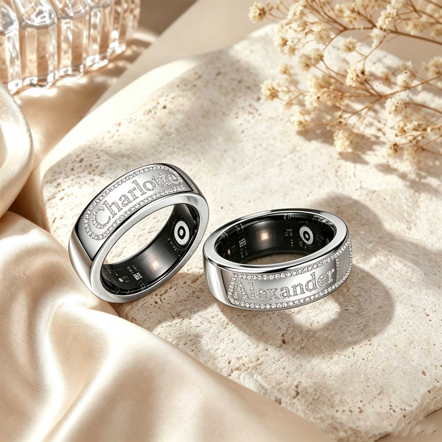 Qitian Custom Name Smart Ring  - Sterling Silver Ring recensie en prijs
