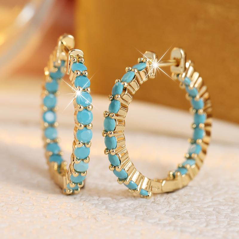 Etnisch ingelegde imitatie-tur - Turquoise Stone Ring recensie en prijs