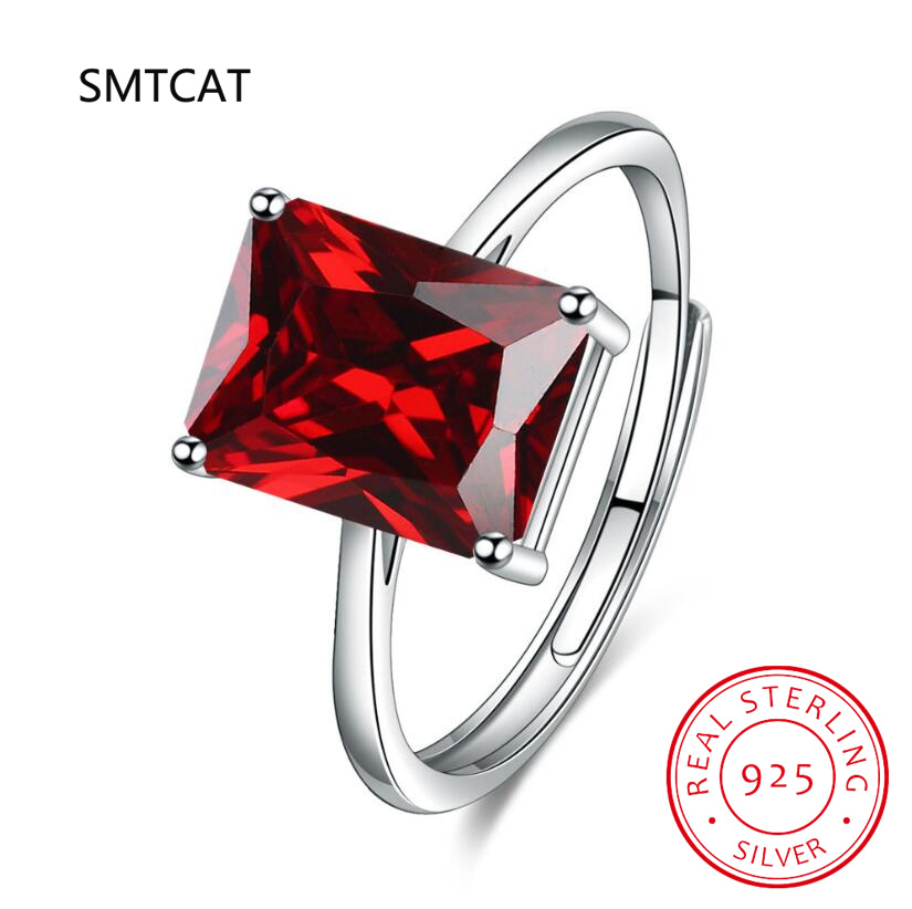 Emerald Cut natuurlijke citrie - Birthstone Ring Set recensie en prijs
