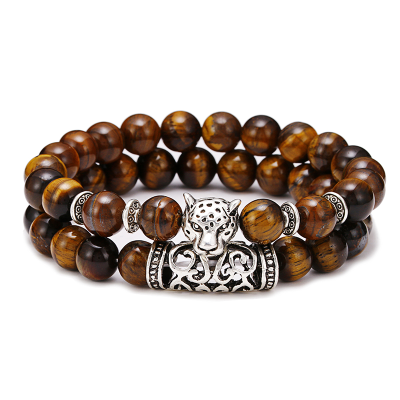 Premium 2 stks/set Luipaard Kr - Gemstone Bracelet Healing recensie en prijs