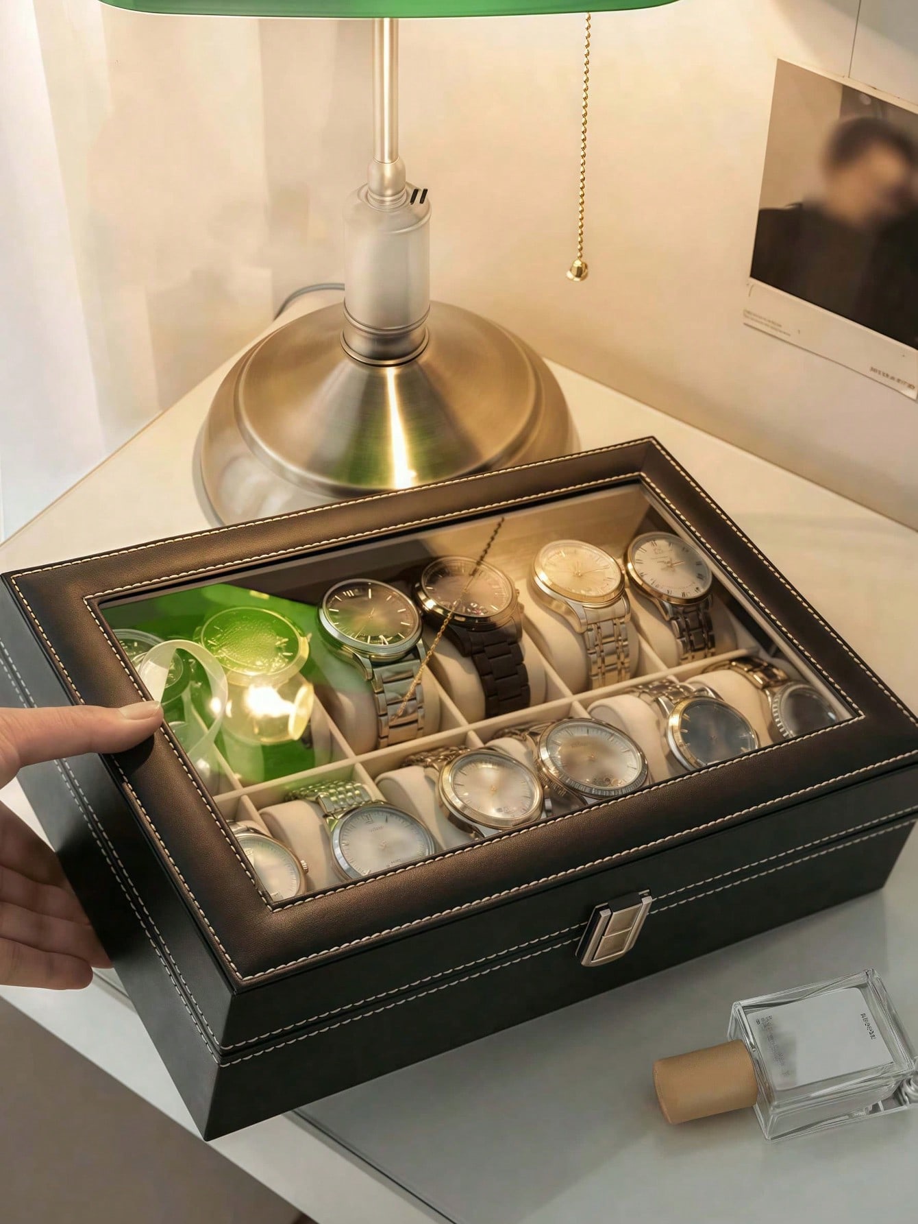 Leren horlogedoos met slot, gr - Jewelry And Watches Box recensie en prijs