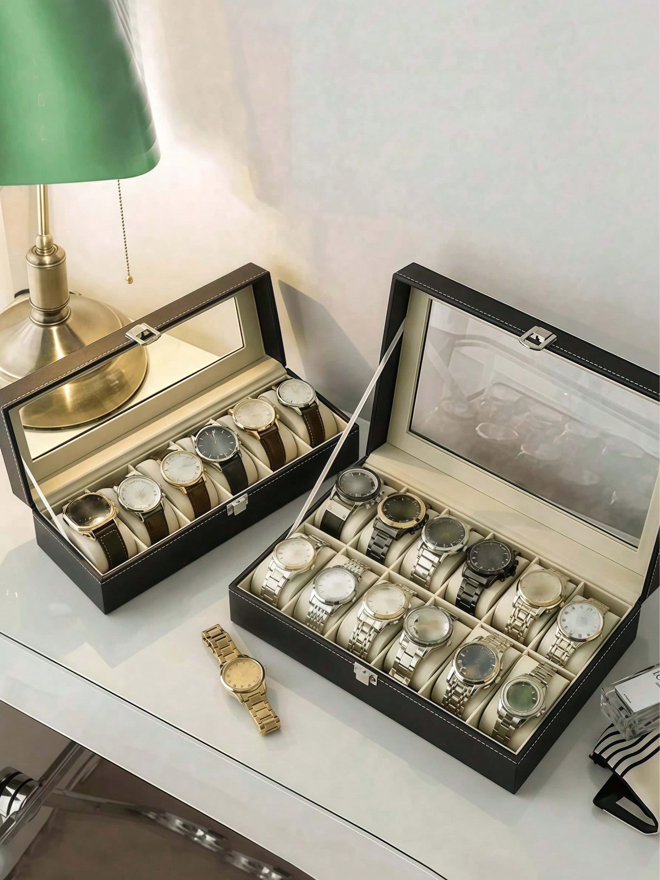 Leren horlogedoos met slot, gr - Jewelry And Watches Box recensie en prijs