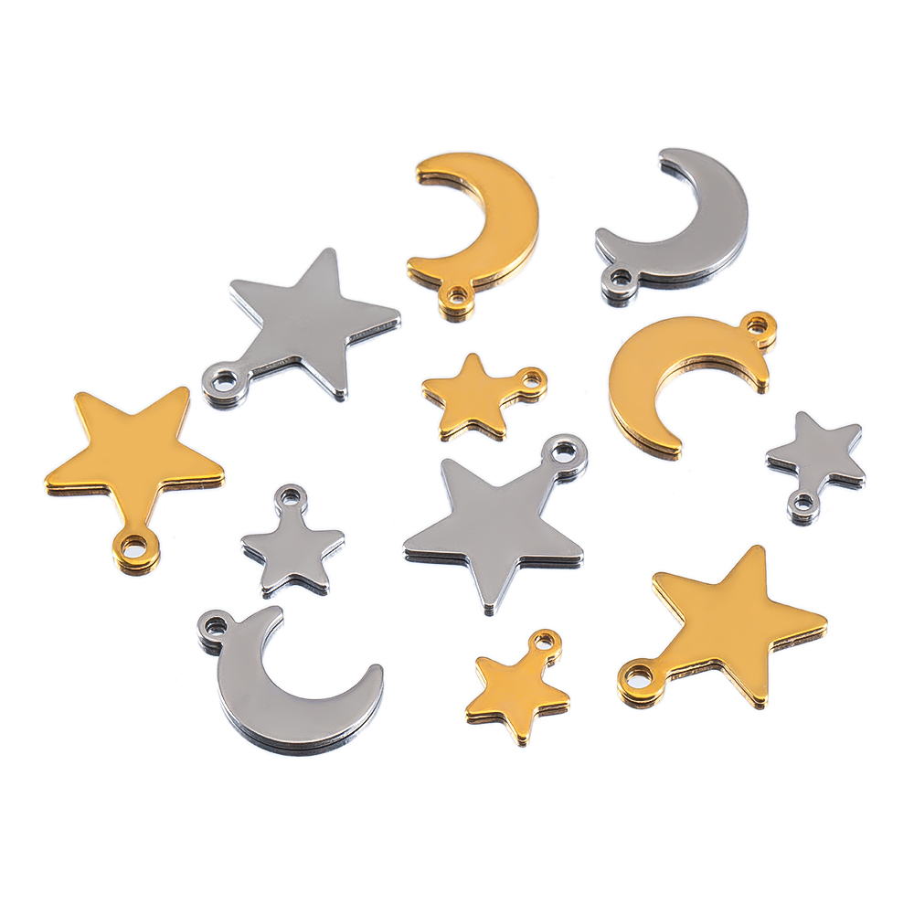 20 stuks roestvrij staal platt - Moon Star Earrings recensie en prijs
