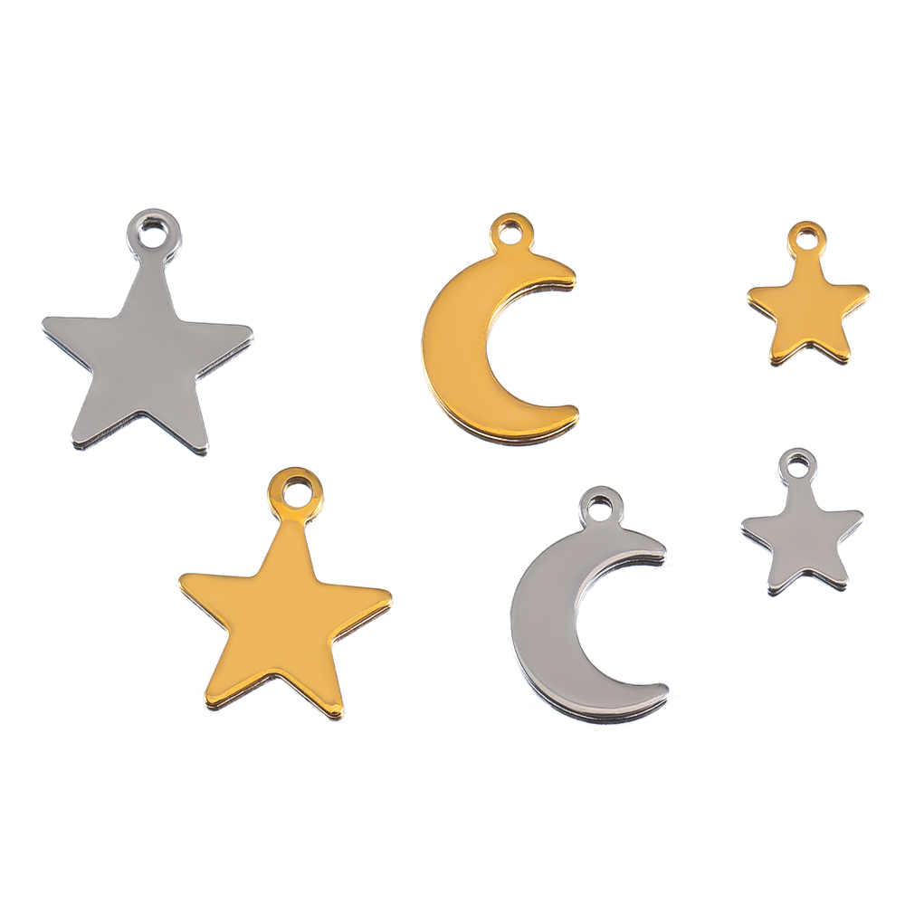 20 stuks roestvrij staal platt - Moon Star Earrings recensie en prijs