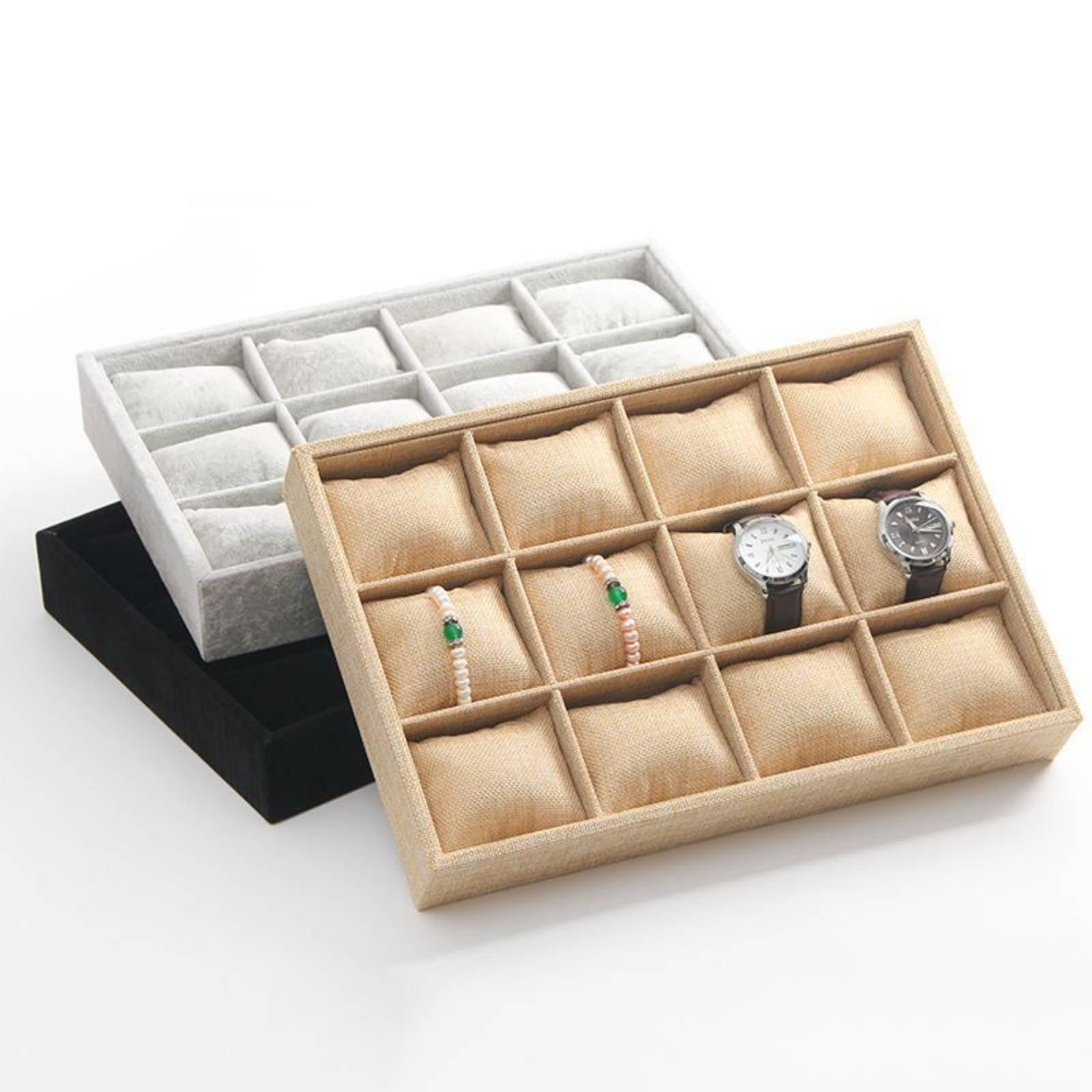 Stoffen sieradenhouder met ope - Jewelry Store For Watches recensie en prijs