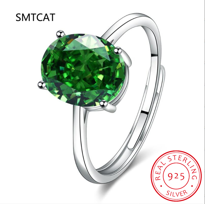 Ovale rode natuurlijke granaat - Birthstone Ring Set recensie en prijs