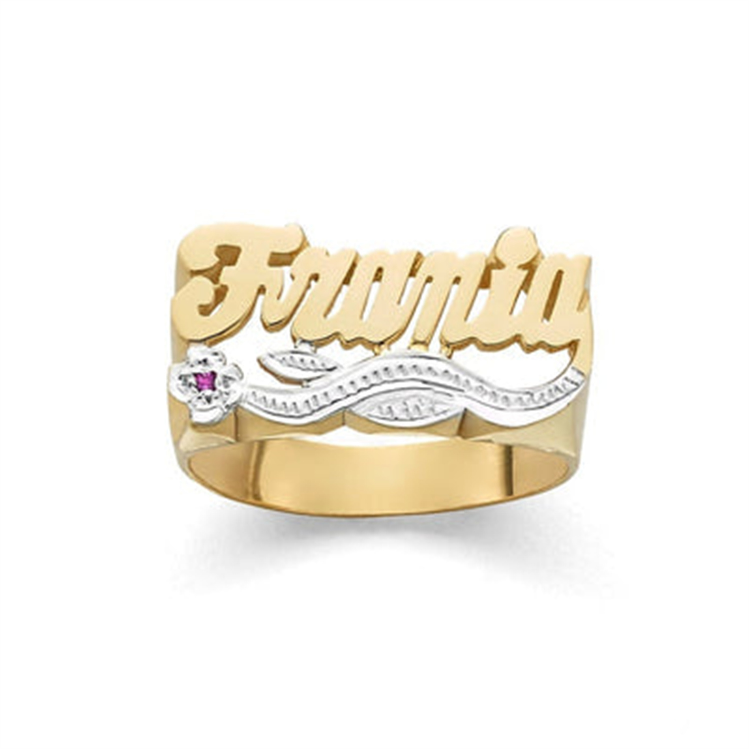 Op maat gemaakte 3D dubbele kl - Birthstone Ring Set recensie en prijs