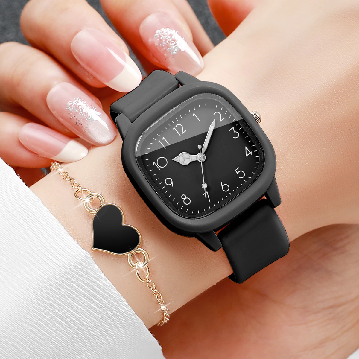 5PCS Fashion Vierkante Damesho - Jewelry Watch Making recensie en prijs
