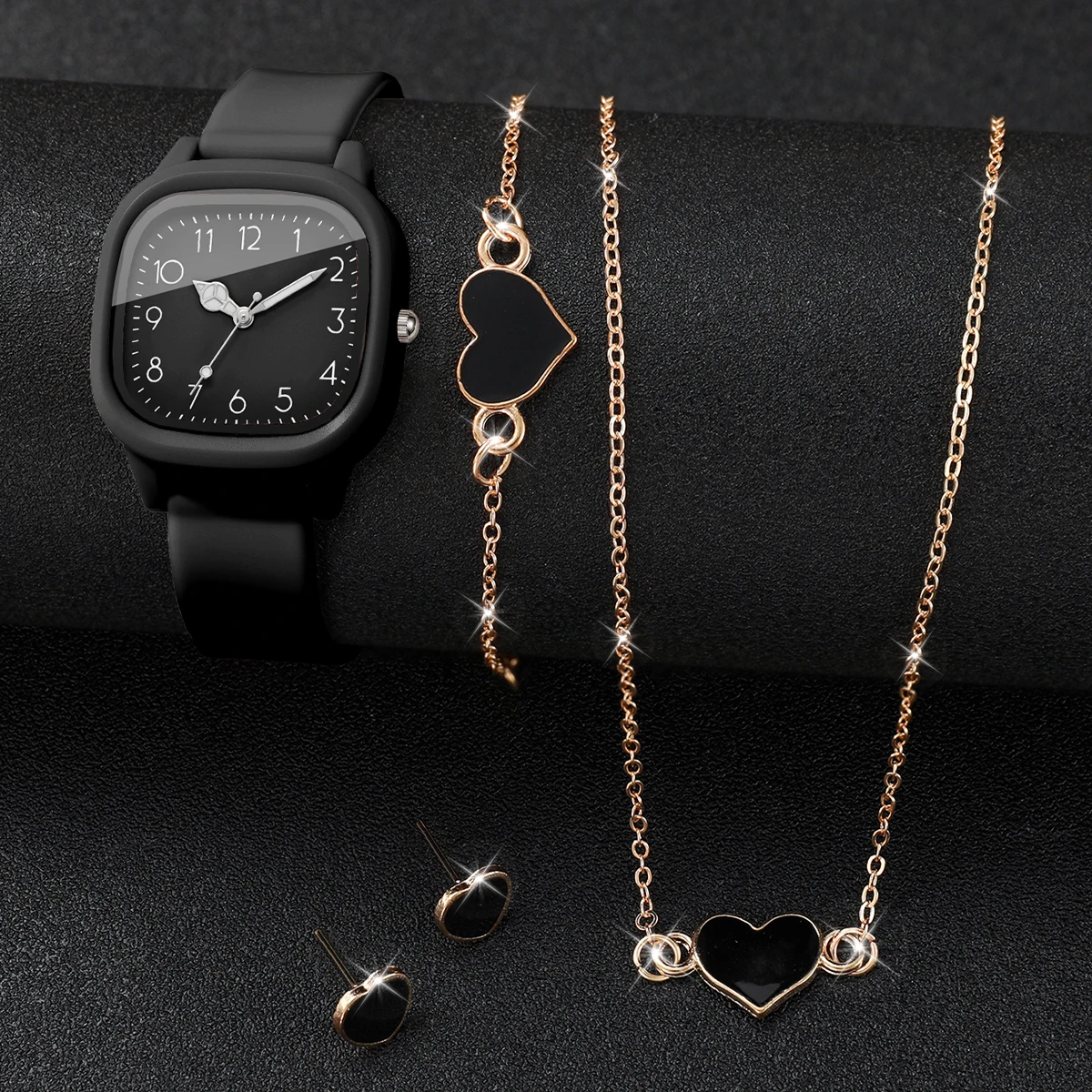 5PCS Fashion Vierkante Damesho - Jewelry Watch Making recensie en prijs