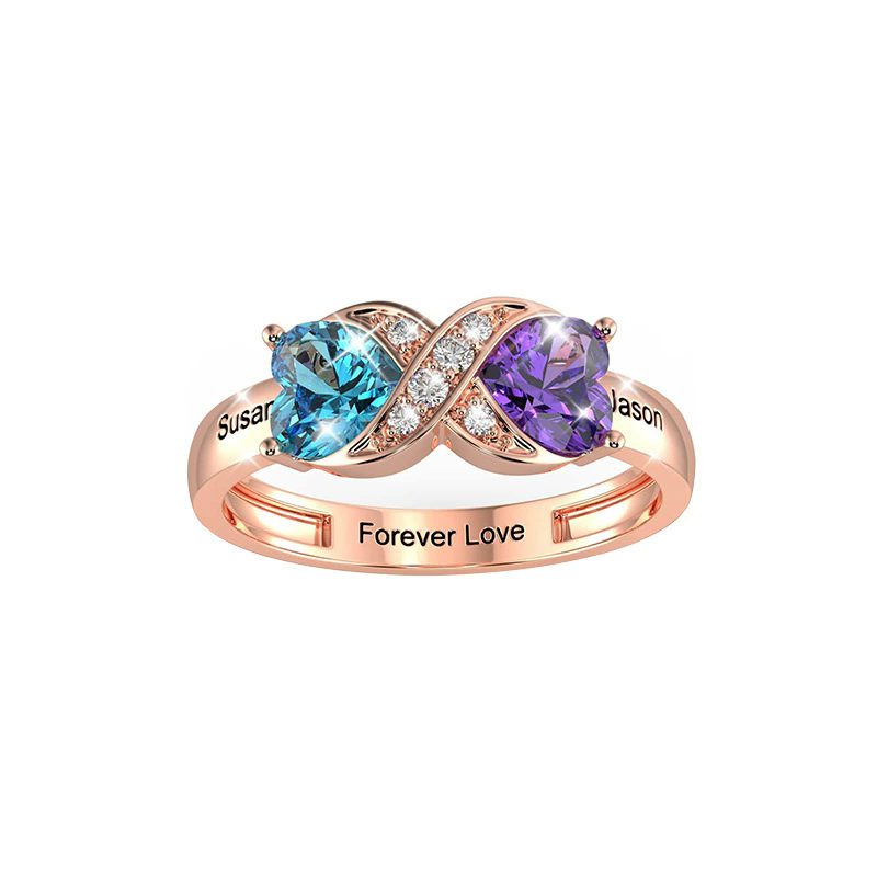 Gepersonaliseerde geboortestee - Birthstone Ring Set recensie en prijs