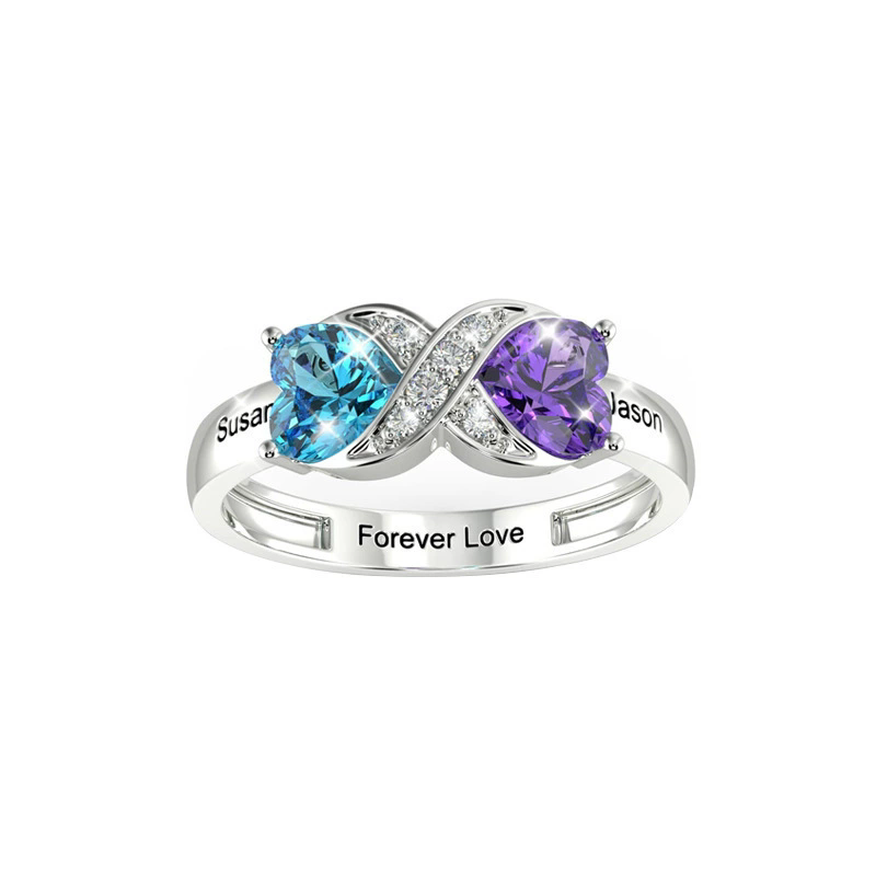 Gepersonaliseerde geboortestee - Birthstone Ring Set recensie en prijs